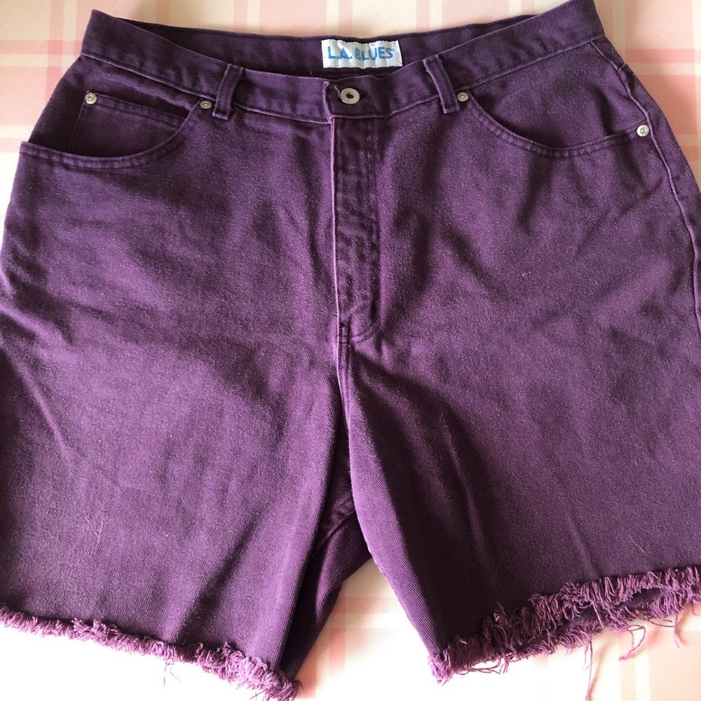4/$30 🌈 Purple cuttoff shorts!